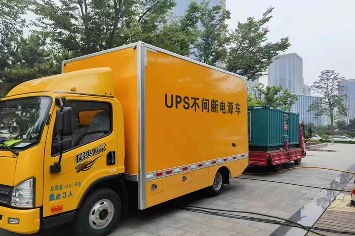 龙华发电机租赁施工现场