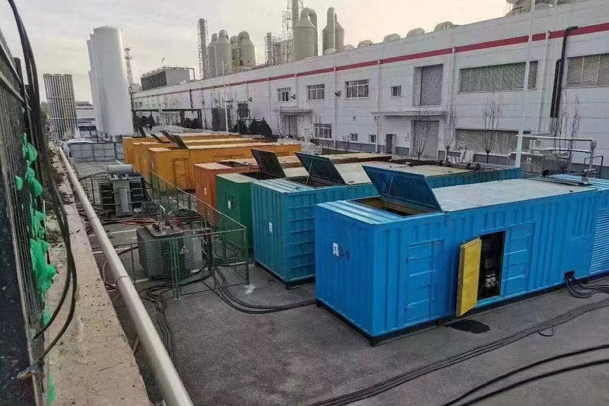 龙华发电机租赁施工现场